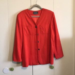 Orange Blazer Made in the U S A
